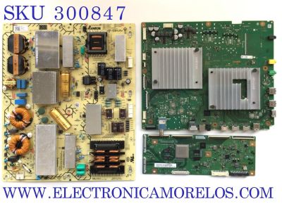 KIT PARA TV SONY / MAIN A-5014-158-A / A-5014-158-A / A5014158A 154  / FUENTE 1-006-402-11 / AP-P502AM / 100640211 / 00021905-00 / T-CON 6871L-6385A 6870C-0848A / LE650PQL (HN)(A1) / MODELO XBR-65A8H / XBR65A8H